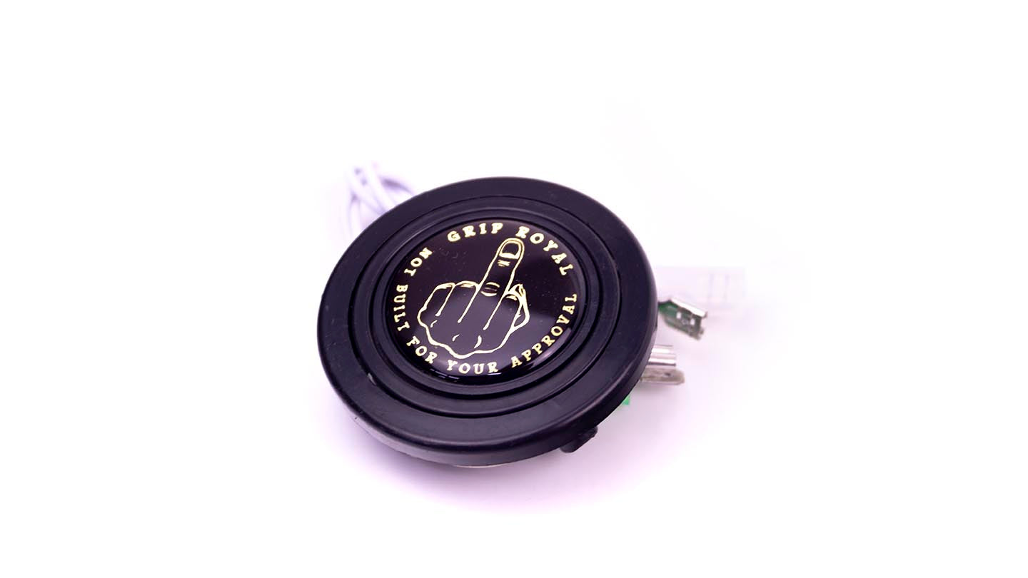 Grip Royal - Horn Button - Middle Finger - Gold
