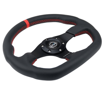 NRG - FLAT BOTTOM STEERING WHEEL LEATHER