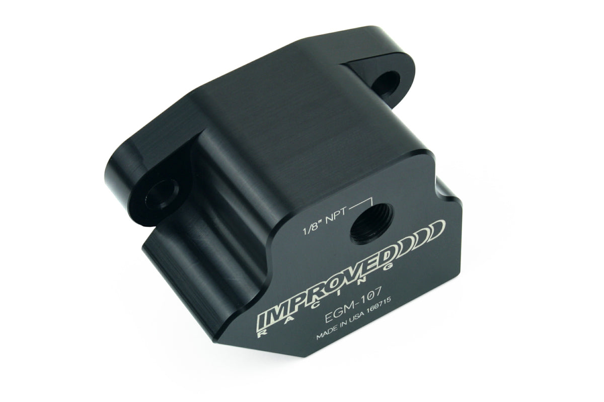 Improved Racing - Oil cooler adapter, GM LS series engine, front sump or rear sump, bottom exit ports