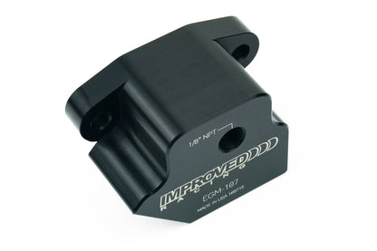 Improved Racing - Oil cooler adapter, GM LS series engine, front sump or rear sump, bottom exit ports