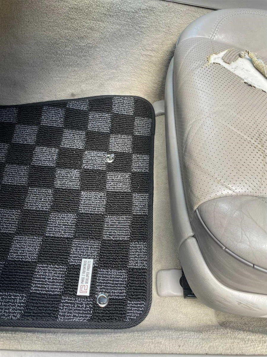 P2M - LEXUS GS300/400 2000-04 FRONT + REAR RACE FLOOR MATS : DARK GREY (P2-CPTGSS160FRDG-TP)