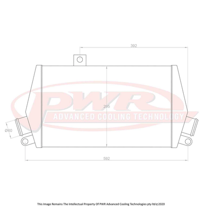 PWR - 55mm Performance Intercooler (Mitsubishi Evo 4-6 96-01)