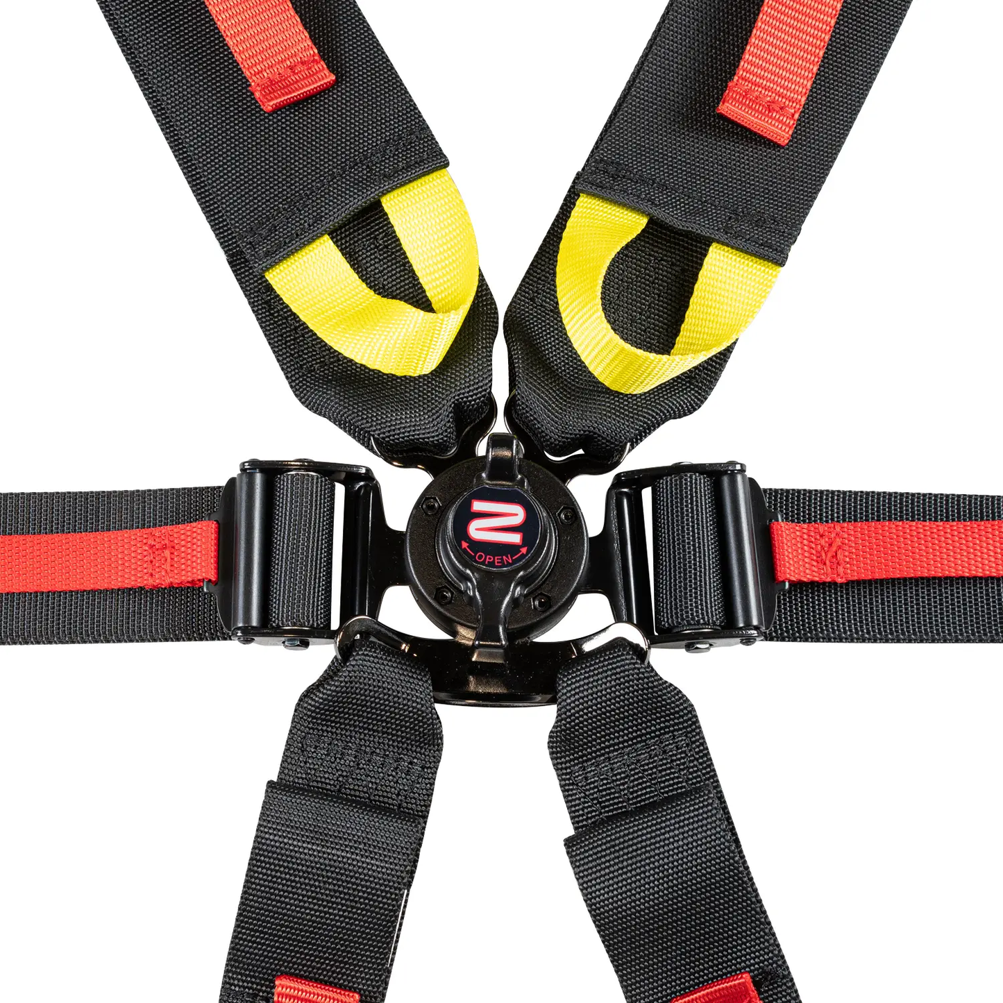 Zamp Race Seat Harness Black 3/2 Shoulder 3 6 Point Pull Down (Out) FIA 8853-2016