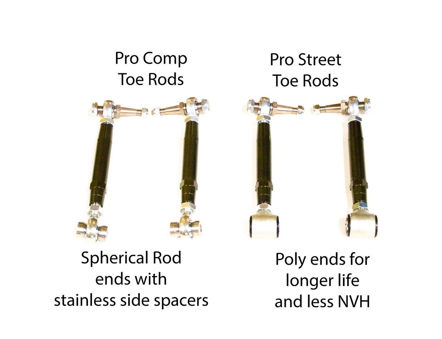 Xcessive Manufacturing - IS300-Altezza Toe Rods - Pro Comp