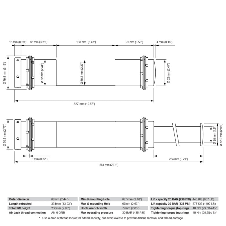 Nuke Performance - Air Jack 60 Competition, High Pressure
