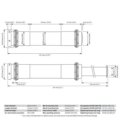 Nuke Performance - Air Jack 60 Competition, High Pressure