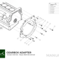 PMC MOTORSPORT - Gearbox Adapter Plate Honda K K20 K24 - Nissan 350Z Z33 370Z Z34 CD009 (Vertical)