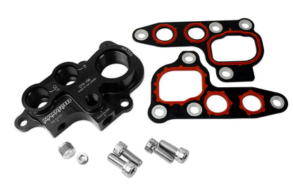 Improved Racing - Oil filter relocation and oil cooler adapter, Ford Modular V8