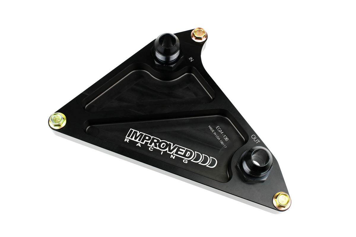 Improved Racing - Oil cooler adapter, GM Gen V V8, 6th Gen Camaro