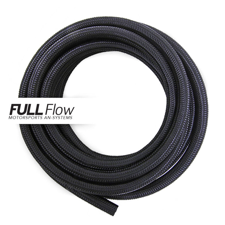 Nuke Performance - Black Nylon Braided Fuel Hose AN-10, Length 1m
