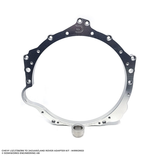 DomiWorks Engineering - CHEVY LS/LT/SB/BB TO JAGUAR/LAND ROVER 8HP ADAPTER KIT - MIRRORED STARTER