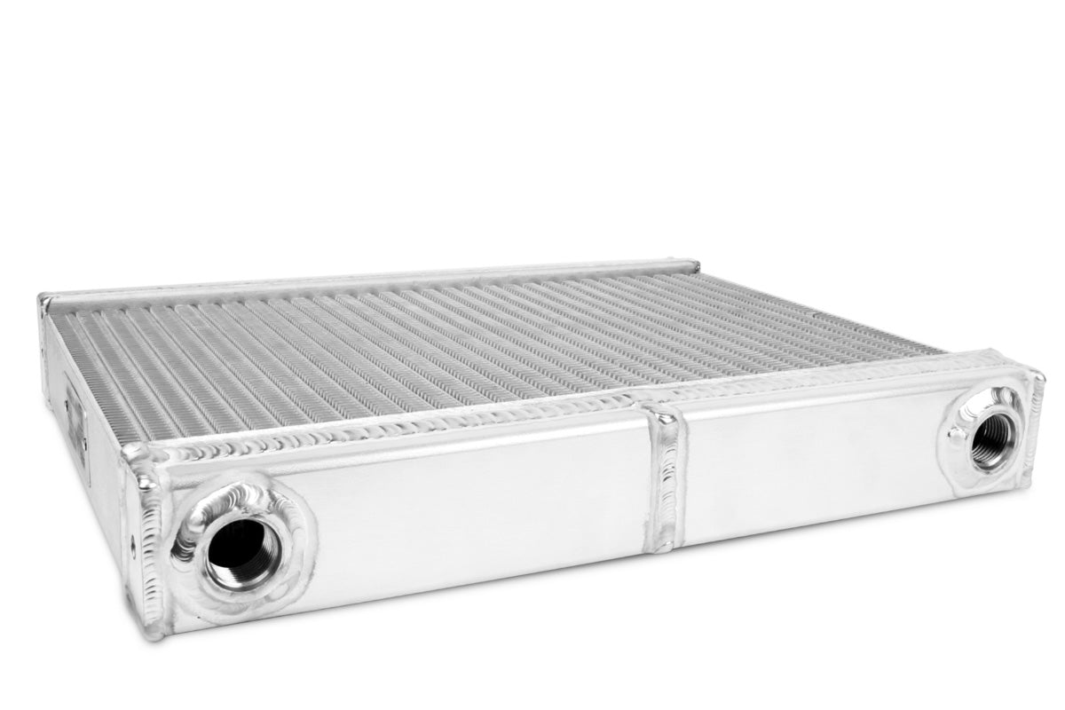 Improved Racing - High efficiency triple-pass oil cooler, 500 series, 30-row, 11.5" x 13.5", -10AN female ORB ports