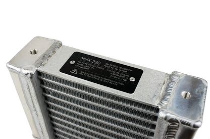 Improved Racing - High efficiency dual-pass oil cooler, 200 series, 21-row, 7.00" x 9.60", -10AN female ORB ports