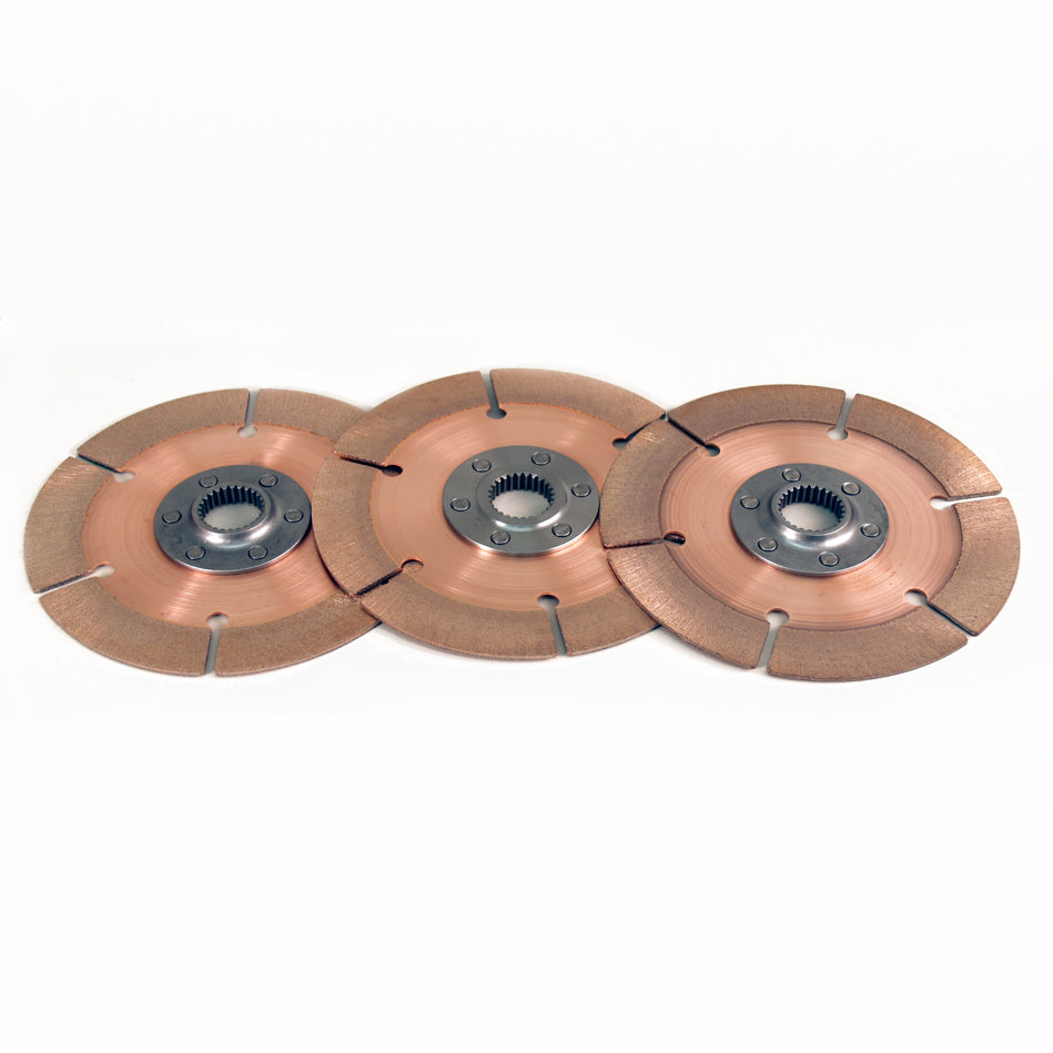 Tilton - OT-185 7.25” 3-Plate Metallic Clutch Disc Packs - "Back-to Back" Hub Configuration