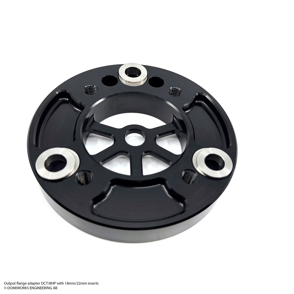 DomiWorks Engineering - 8HP / DCT OUTPUT FLANGE ADAPTER 105-110MM WITH 18MM OR 22MM INSERTS - 1350 YOKE