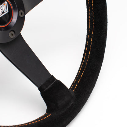 Max Papis Innovations - DO-H60-A Medium Dish Suede Steering Wheel