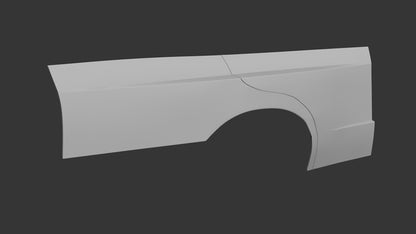 Big Duck Club - BMW E30 Sedan Rear Overfender - M3 Style (50mm)
