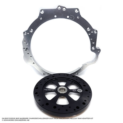 DomiWorks Engineering - GM BOP TO DODGE 8HP 845/850RE 70/75/90/95 CHARGER/CHALLENGER/SCAT PACK HELLCAT TRACKHAWK RAM ADAPTER KIT