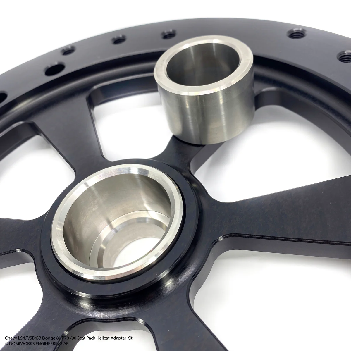 DomiWorks Engineering - CHEVY LS/LT/SB/BB TO DODGE 8HP70 / 8HP90 SCAT PACK HELLCAT ADAPTER KIT