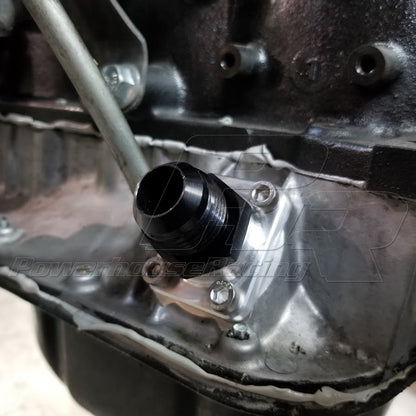 PHR - PHR Oil Pan ORB Adapter (Adapts oil level location to accept -12 ORB Fitting)