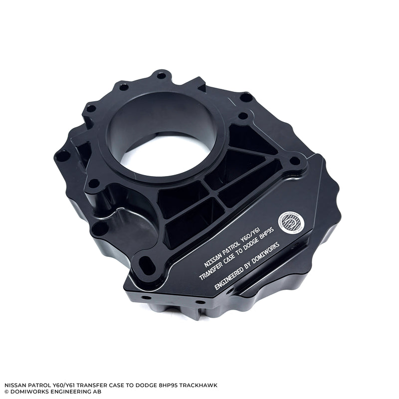 DomiWorks Engineering - NISSAN PATROL Y60/Y61 TRANSFER CASE ADAPTER KIT - DODGE 8HP95 TRACKHAWK