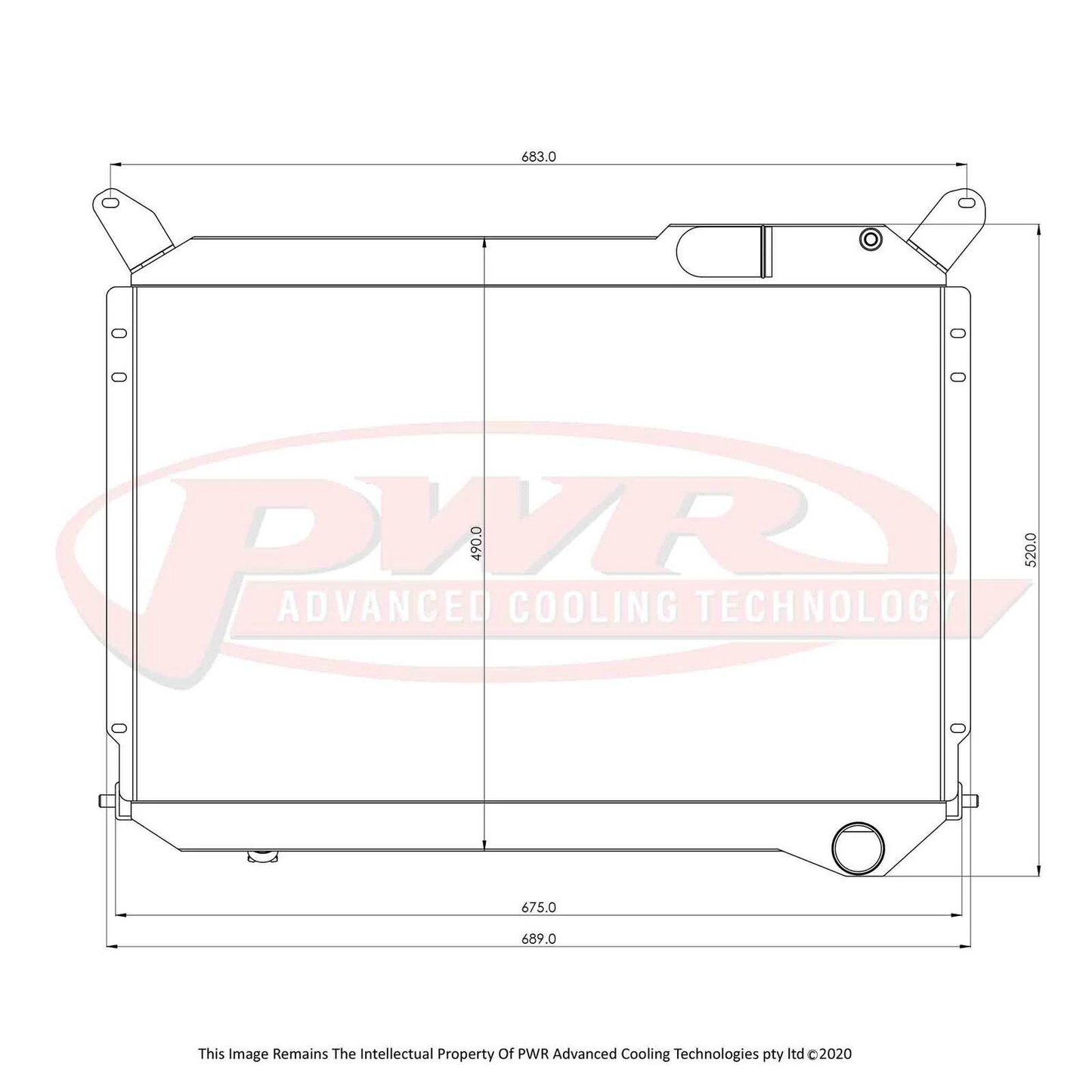 PWR - 42mm Performance Radiator (Nissan 300ZX Z31 83-89)