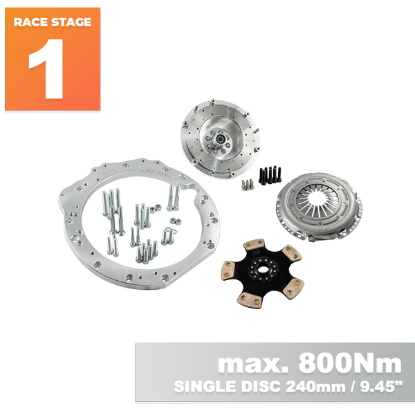 PMC Motorsport - Race stage 1 Mercedes-Benz M112 M113 M113K - BMW E60 530D M57n GS6-53DZ HGD JGA 6-speed - 240mm / 9.45"
