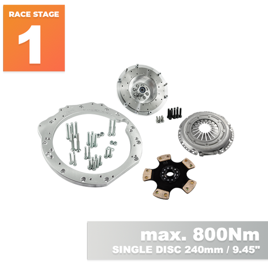 PMC Motorsport - Race stage 1 Mercedes-Benz M112 M113 M113K - BMW E60 530D M57n GS6-53DZ HGD JGA 6-speed - 240mm / 9.45"