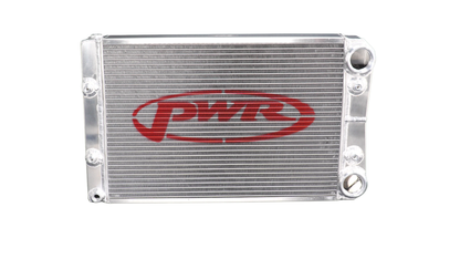 PWR - 55mm Drag Racing Radiator (PWR Scirocco Closed 22″ x 13″) -20 AN Port Inlet & Outlet