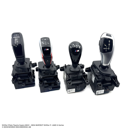 DomiWorks Engineering - SHIFTER PLATE TOYOTA SUPRA MKIV - OEM 8HP/DCT SHIFTER