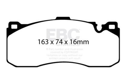 [GARAGE SALE] - EBC 08-10 BMW 135 3.0 Twin Turbo Redstuff Front Brake Pads