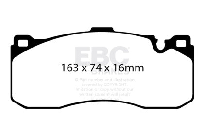 [GARAGE SALE] - EBC 08-10 BMW 135 3.0 Twin Turbo Redstuff Front Brake Pads