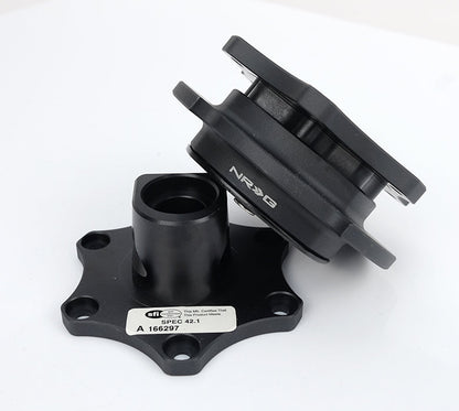 NRG SFI KEY WAY TYPE QUICK RELEASE MATTE BLACK-BLACK