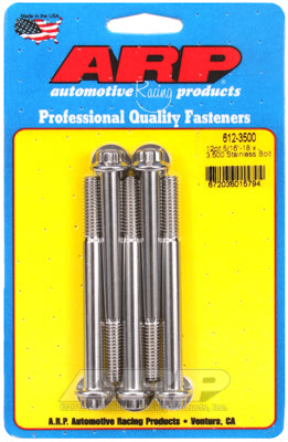 ARP 5/16 - 18 X 3.500 Stainless Steel 12PT Bolts (5PK)