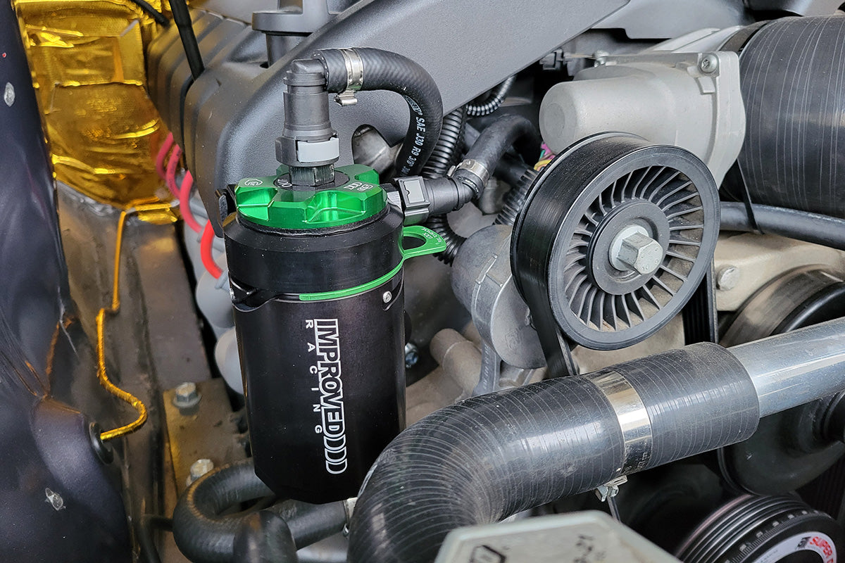 Improved Racing - CCS oil catch can kit, GM Gen III & IV LS engines (except C6), 7 oz