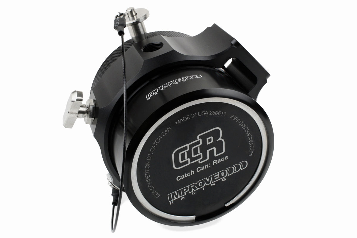 Improved Racing - CCRZ Competition Recirculated High-Flow Oil Catch Can, 0.1 Liter