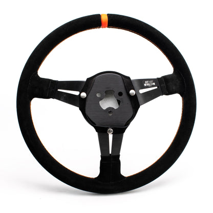 Max Papis Innovations - BL-14-A Deep Dish Suede Steering Wheel