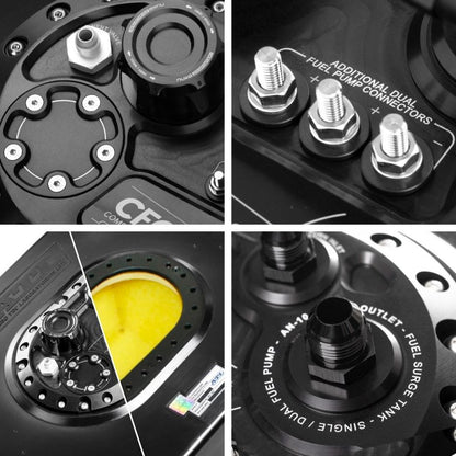 Nuke Performance - CFC Unit for brushless fuel pumps - Competition Fuel Cell Unit, with integrated fuel surge tank