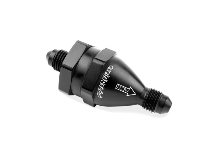 Improved Racing - High Flow Flapper Check Valve, -6 Body, -4AN Male