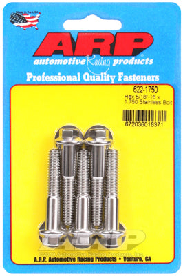 ARP 5/16-18 x 1.750 SS Hex Bolts (5/pkg)