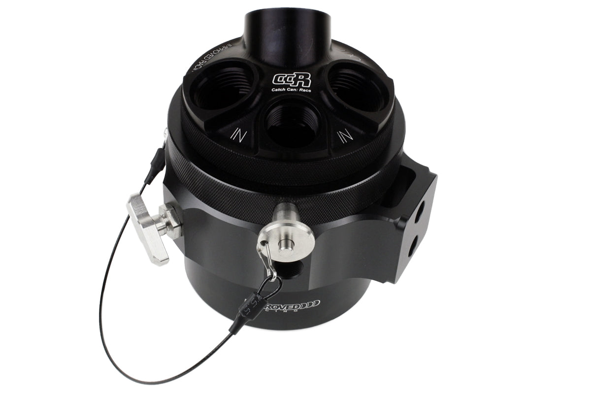 Improved Racing - CCRZ Competition Recirculated High-Flow Oil Catch Can, 0.1 Liter