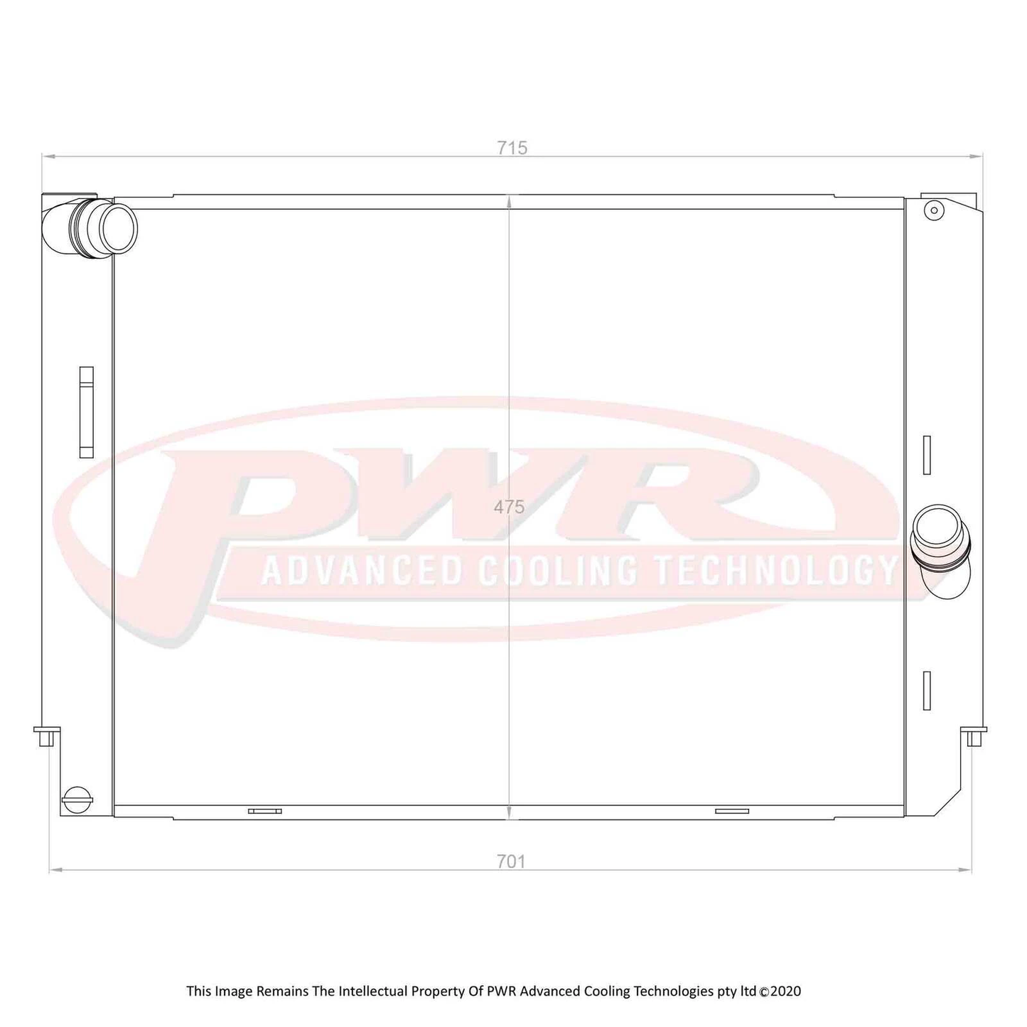 PWR - 55mm Performance Elite Series Radiator (BMW M3 E92 V8 07-13)