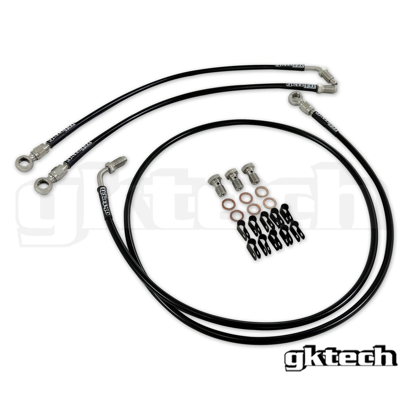 GKTech - 240SX/SKYLINE ENGINE BAY BRAKE LINE DELETE KIT