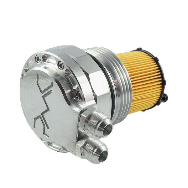 PMC Motorsport - Oil filter lid (cap) with oil cooler fitting AUDI 3.0 TDI