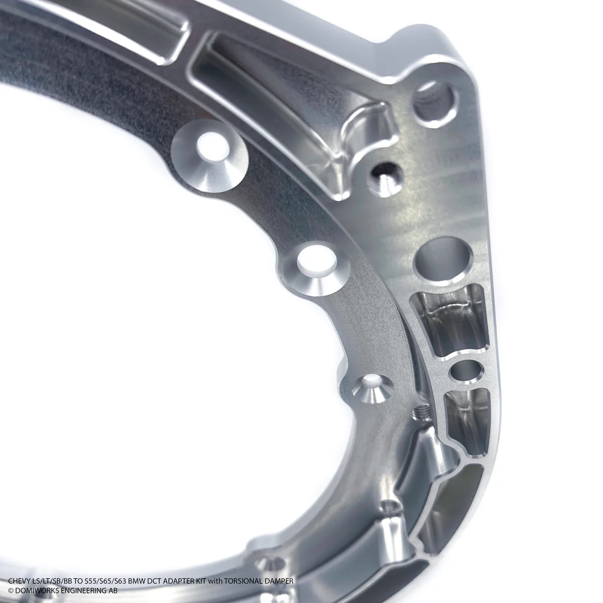 DomiWorks Engineering - CHEVY LS/LT/SB/BB TO S55/S65/S63 DCT ADAPTER KIT WITH TORSIONAL DAMPER