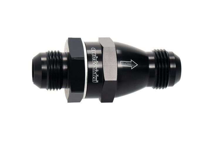 Improved Racing - High Flow Flapper Check Valve, -12 Body, -12AN Male