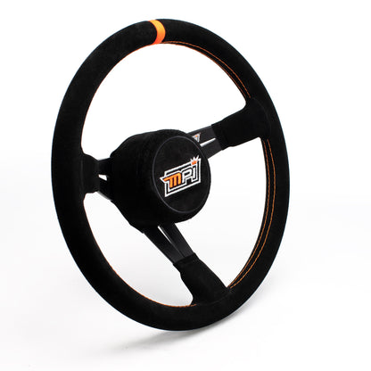 Max Papis Innovations - BL-14-A Deep Dish Suede Steering Wheel