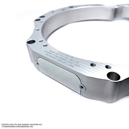 DomiWorks Engineering - TOYOTA 1VD-FTV/1VDJ TO DODGE 8HP 70/75/90/95 CHARGER/CHALLENGER/SCAT PACK HELLCAT TRACKHAWK RAM ADAPTER KIT