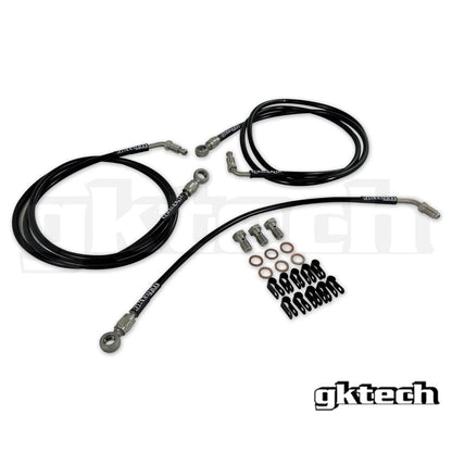 GKTech - 240SX/SKYLINE KIT DE EXCLUSÃO DA LINHA DE FREIO DO COMPARTIMENTO DO MOTOR (HARDDLTEBUNDLE)