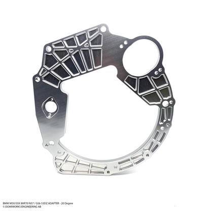 DomiWorks Engineering - BMW M5X/S5X 8HP 45/50/70/75 N57 B57 B58 ADAPTER - 20 DEGREE TILT